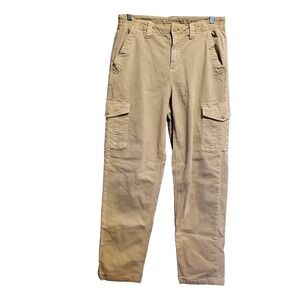 American Eagle Mens Khaki Tan Stretch Cargo Utility Pants 28x30 Real Good